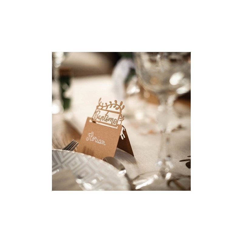 MARQUE PLACES BAPTEME KRAFT