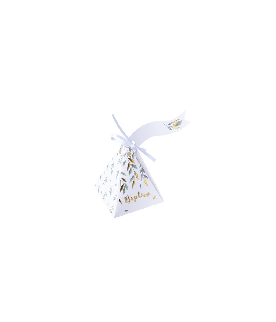 CONTENANTS BAPTEME PAPIER TEXTURE EMBOSSE OR