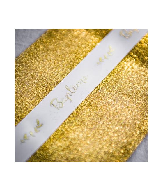 Ruban satin Baptême