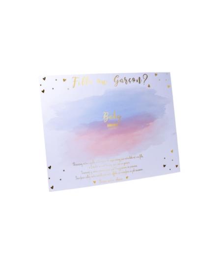 Jeu Gender Reval fille ou garçon avec 16 stickers
