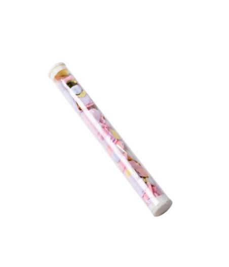 5 baguettes de confettis rose