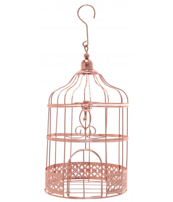 Petite tirelire cage métal Rose Gold