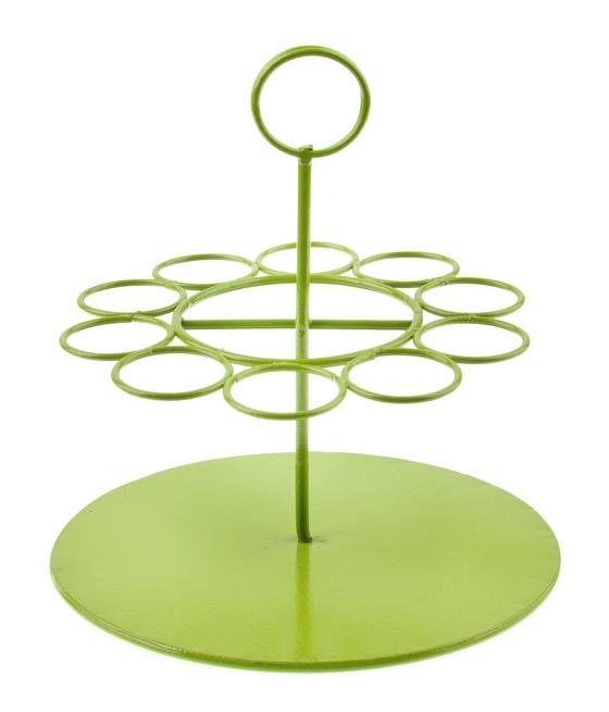 Portant Éprouvettes à dragées en métal Vert