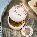 Boite alliance ronde en bois "je t'aime"