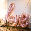 Ballon "love" métal rose gold