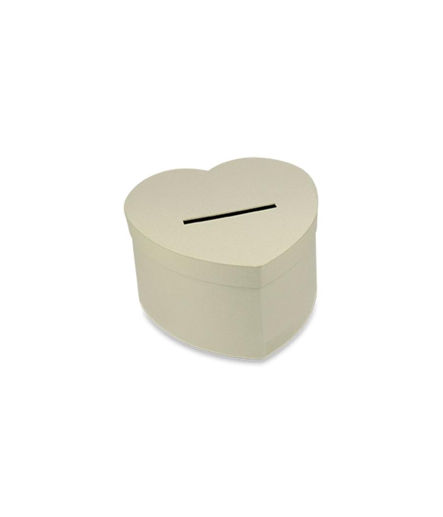 Urne en carton de couleur Kraft coeur