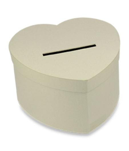 Urne en carton de couleur Kraft coeur