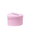 Urne en forme de cœur rose