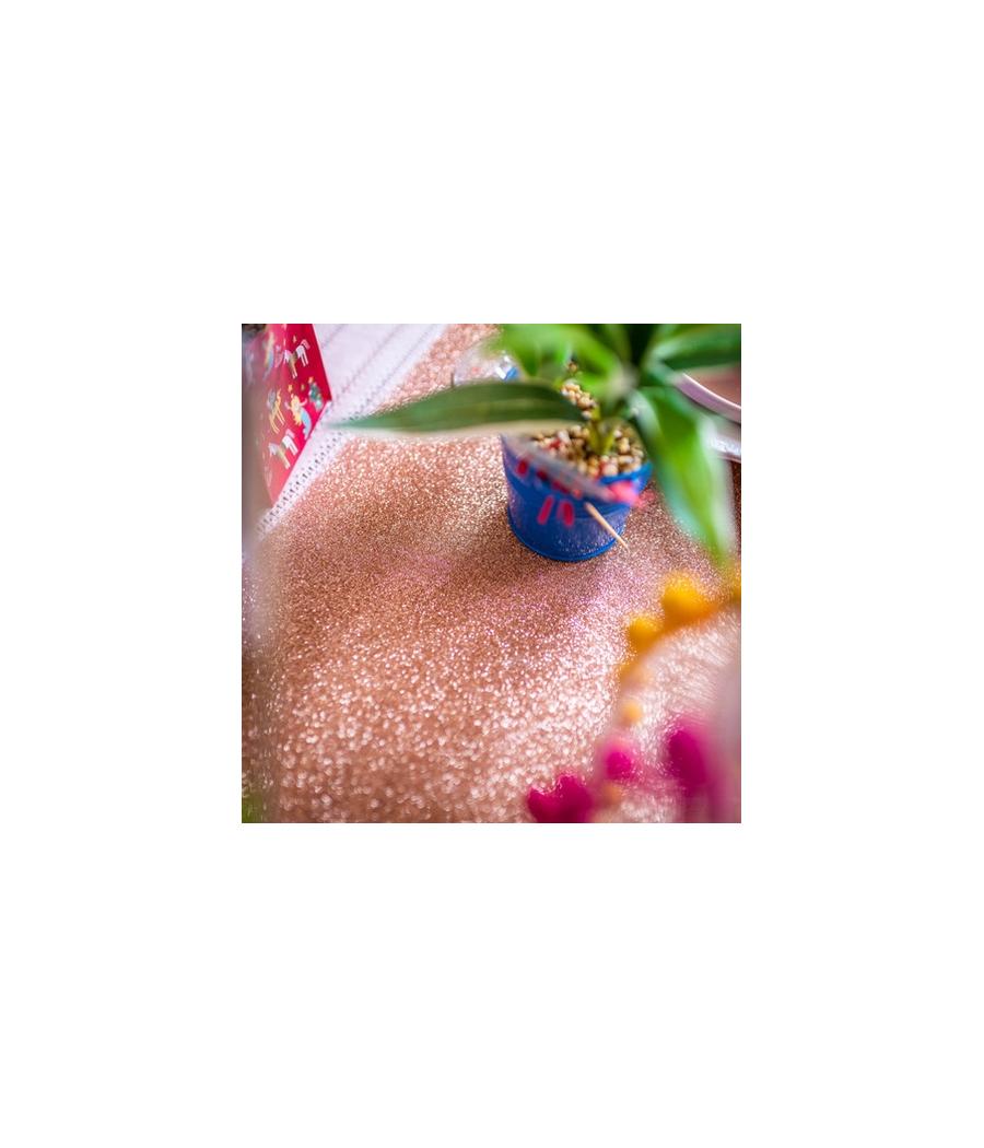 Chemin de table rose gold