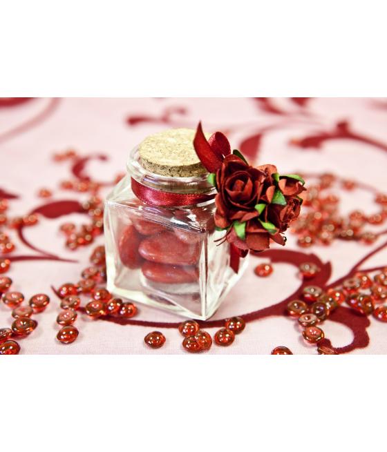 Contenant à dragées en verre