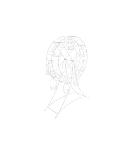 Grande roue en métal blanc