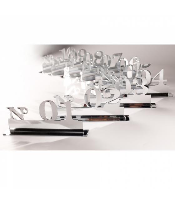 Numéro de table 1 à 10 Argent