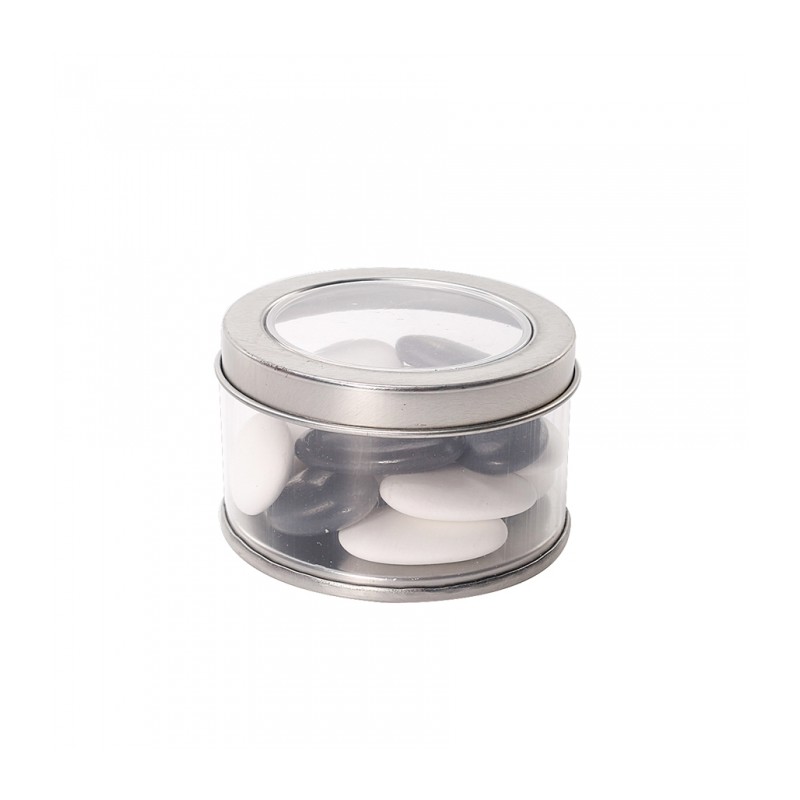 Boite ronde zinc / Transparente