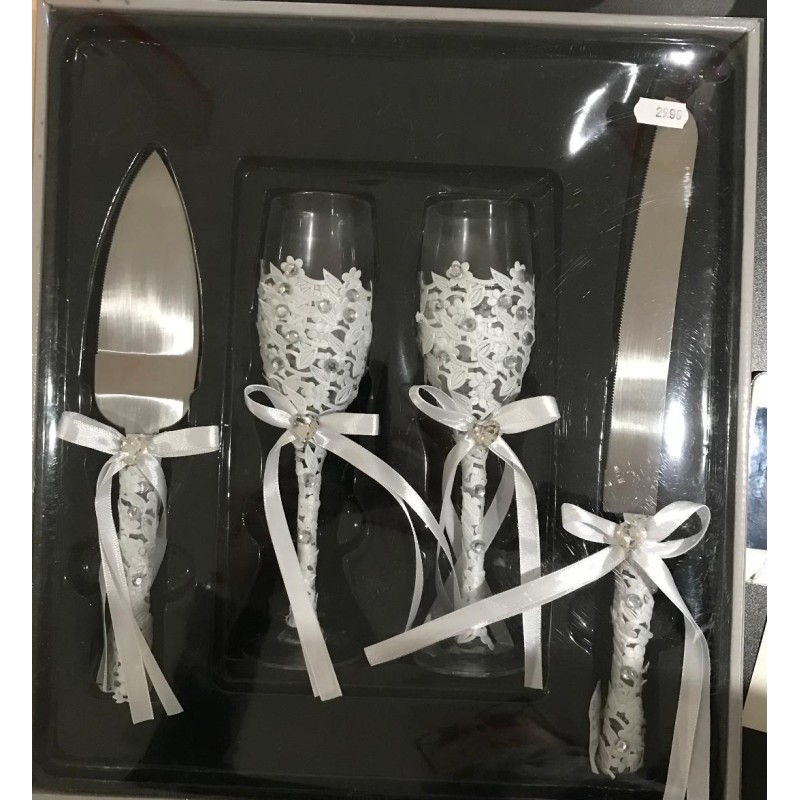 Kit mariage couteau et coupes
