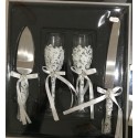 Kit mariage couteau et coupes