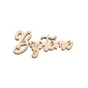 12 déco en bois Baptême 5 cm