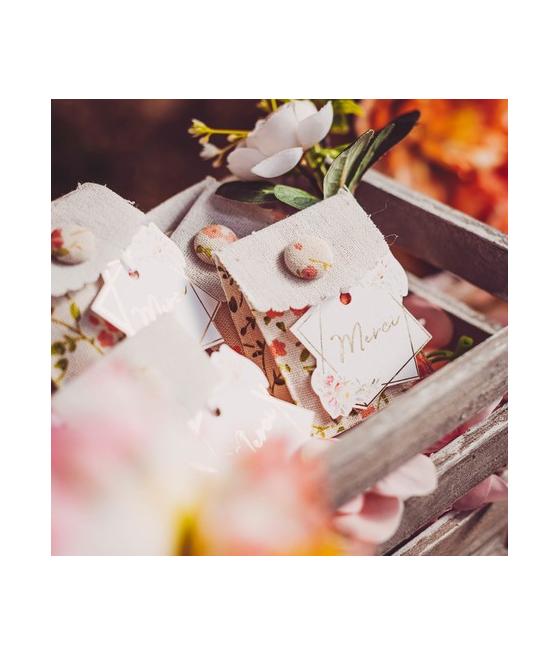 etiquettes aquarelle merci