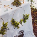 Couronne d'eucalyptus et pivoines