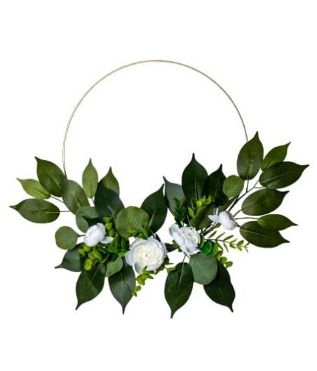 couronne pivoines