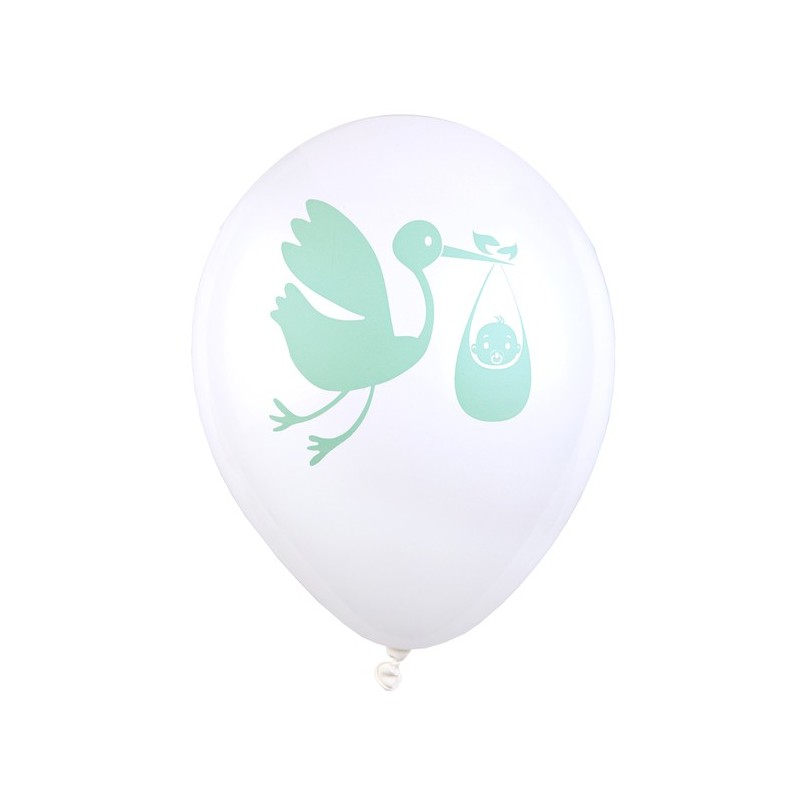 Ballon baby shower vert d eau 