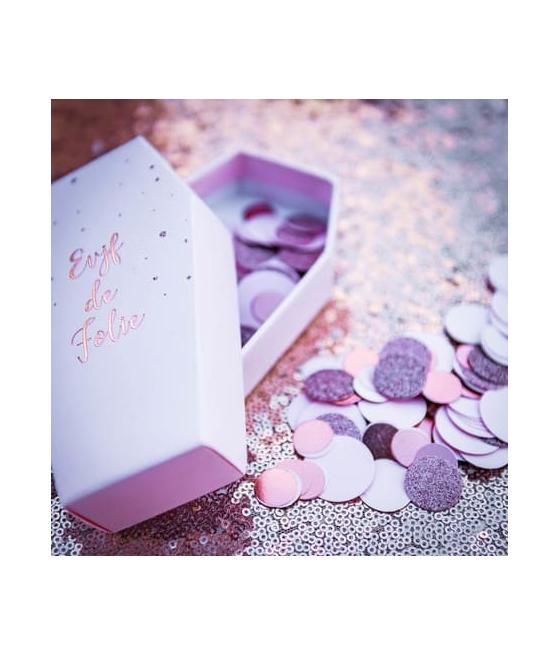 confettis metal rose gold