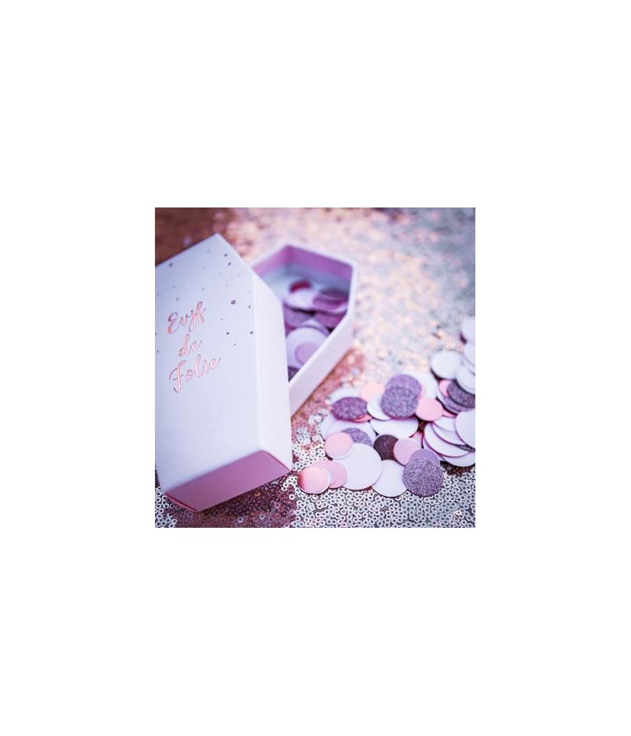 confettis metal rose gold