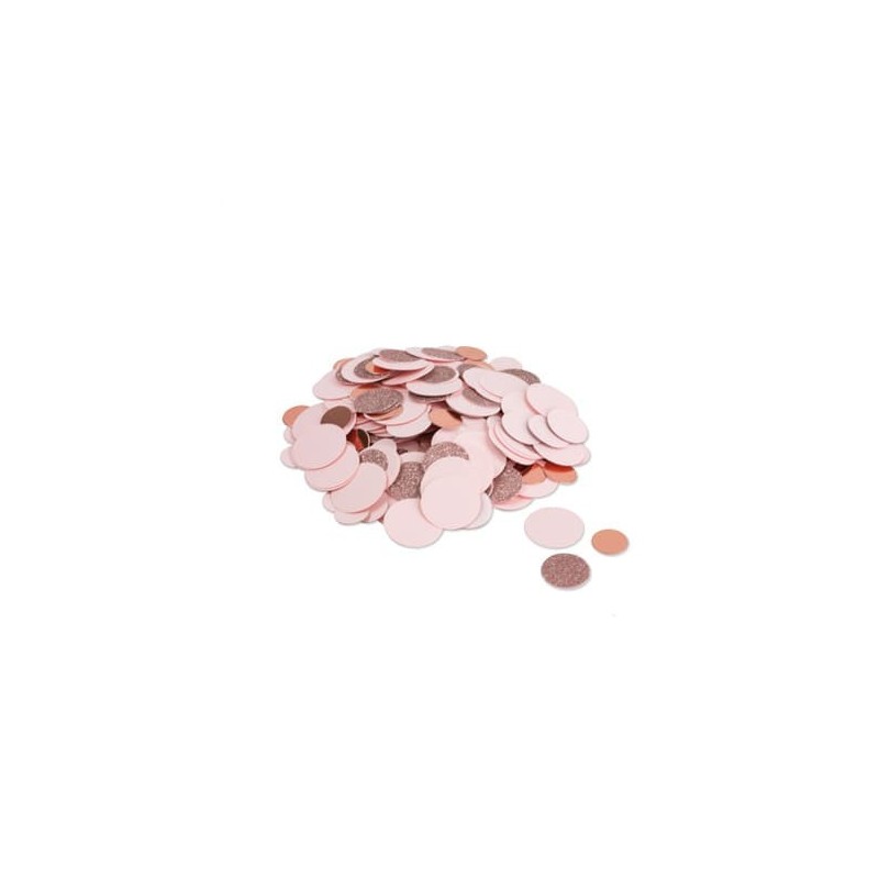 confettis metal rose gold