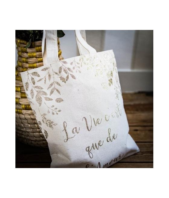 tote bag la vie c'est que de l'amour