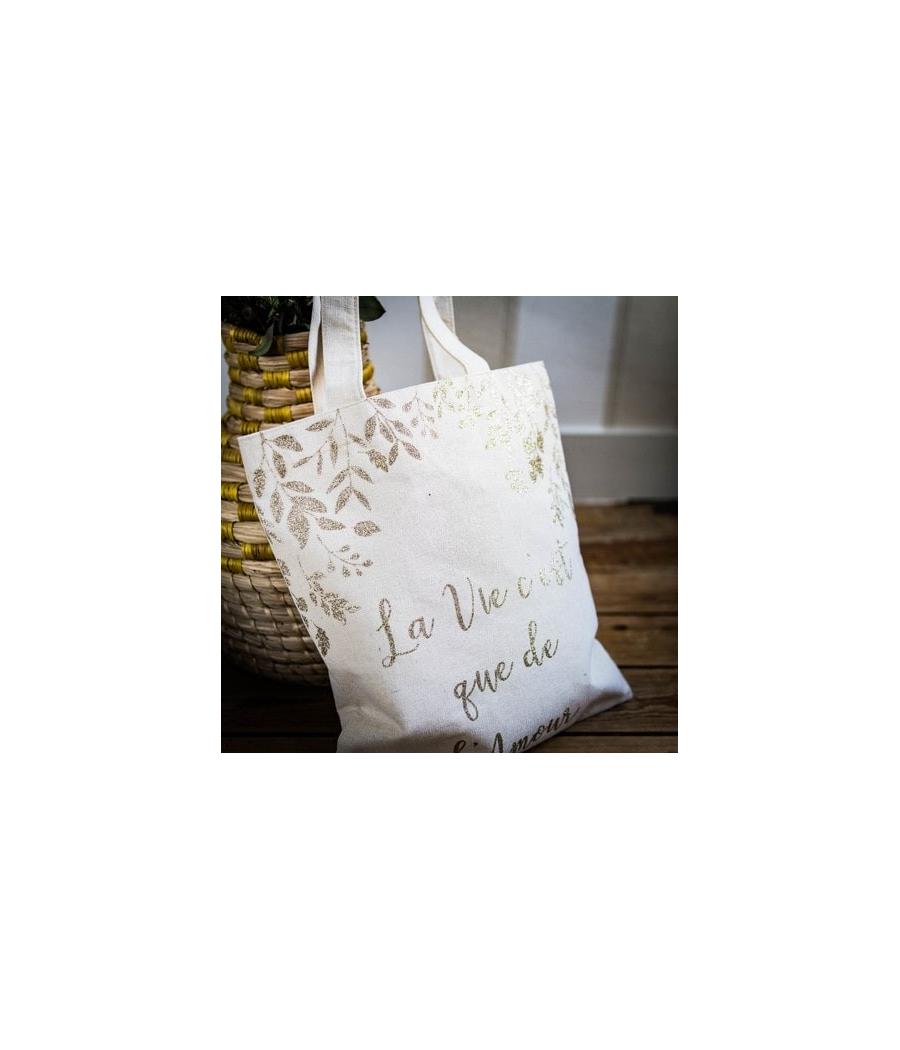 tote bag la vie c'est que de l'amour