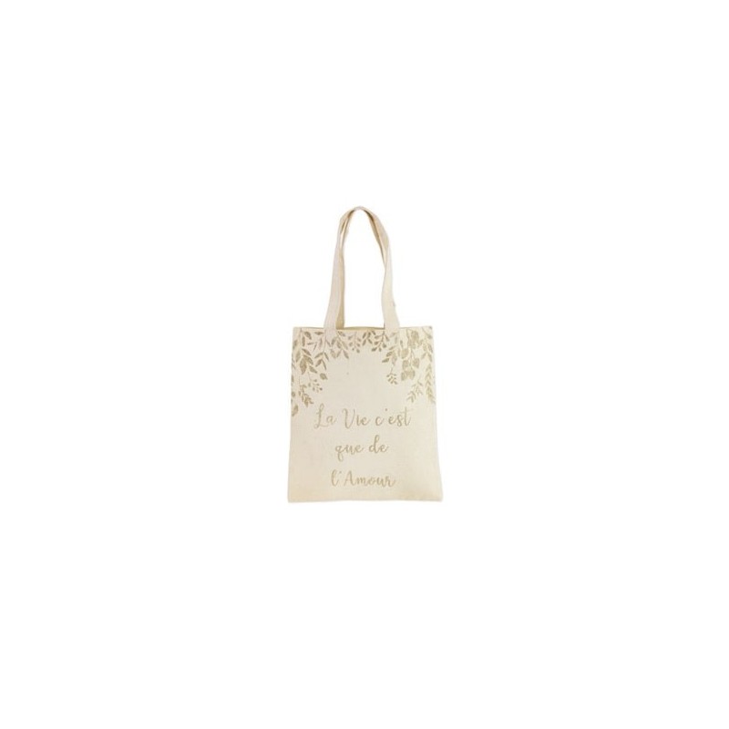 tote bag la vie c'est que de l'amour