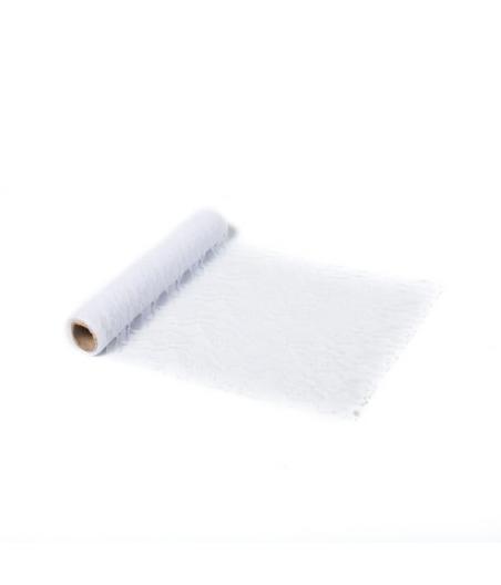 Chemin table jolie dentelle blanche 28cmx5m