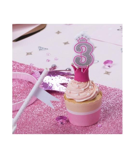 Chemin de table étincelant paillettes roses 30cmx3m