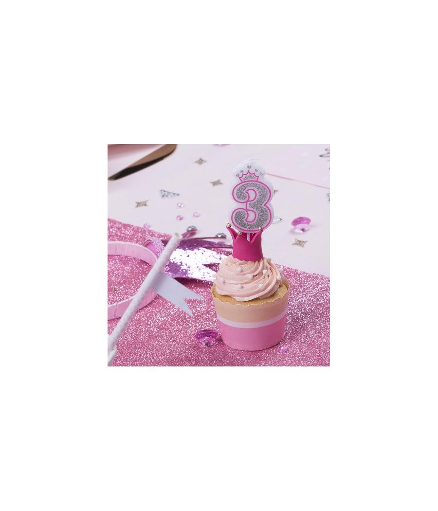Chemin de table étincelant paillettes roses 30cmx3m