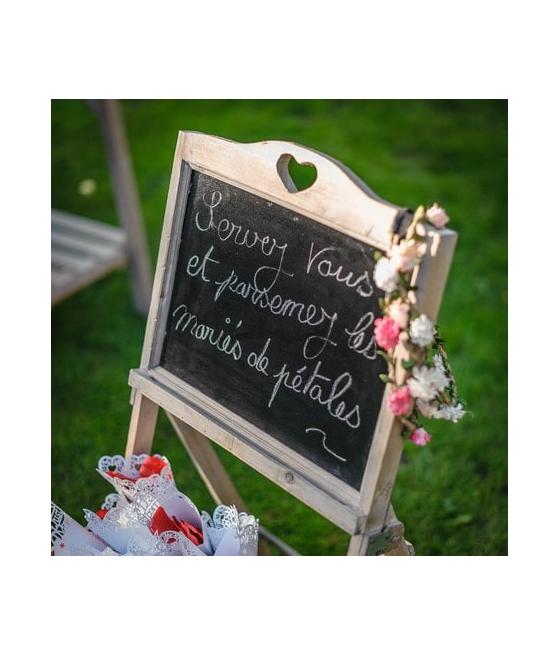 headband fleurs papier fuchsia