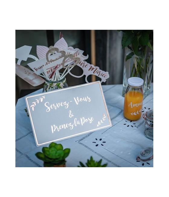 kit photobooth mariage rose gold 12 pieces