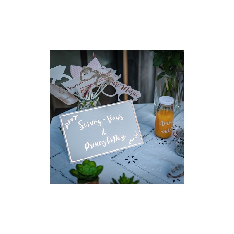 kit photobooth mariage rose gold 12 pieces