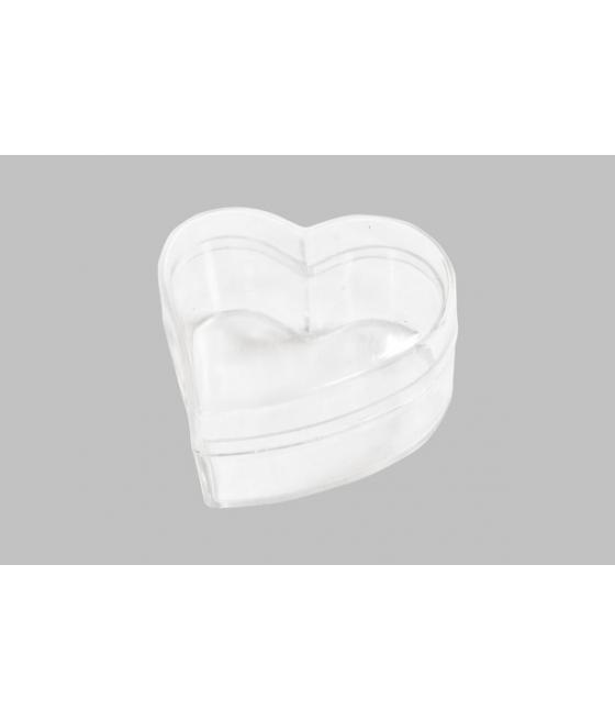 boite coeur transparent l'instant dragées