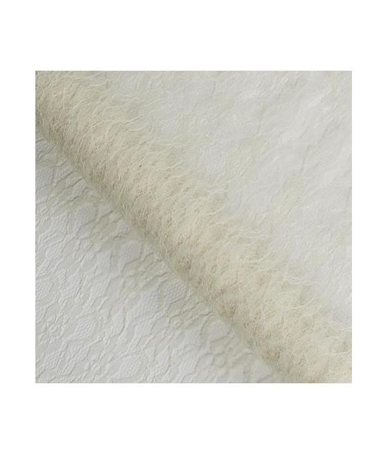 Chemin de table dentelle retro ivoire