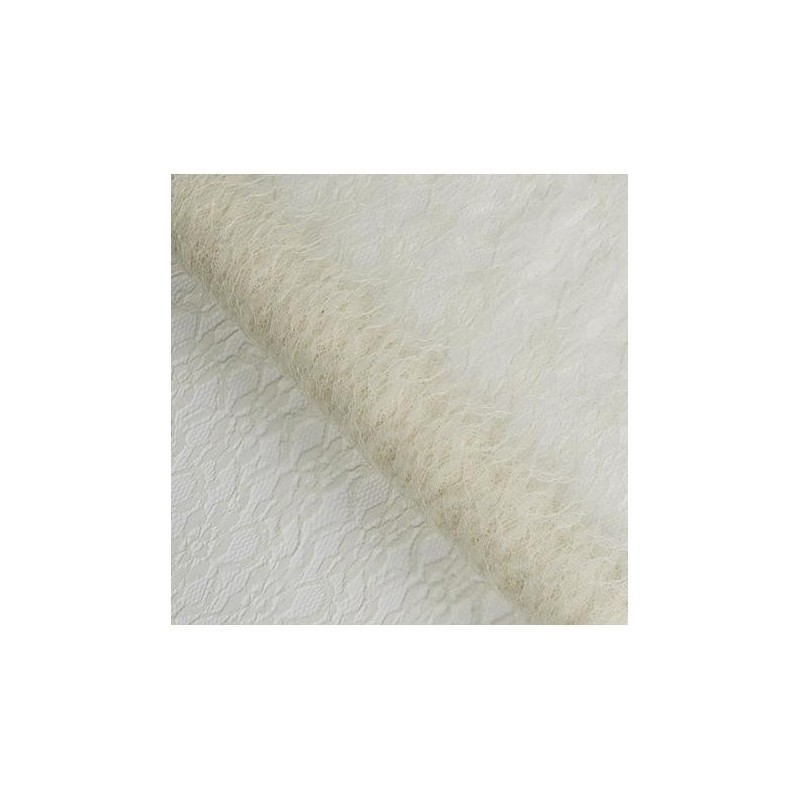 Chemin de table dentelle retro ivoire
