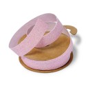 Ruban adhésif étincelant paillettes roses 1.5cmx2m