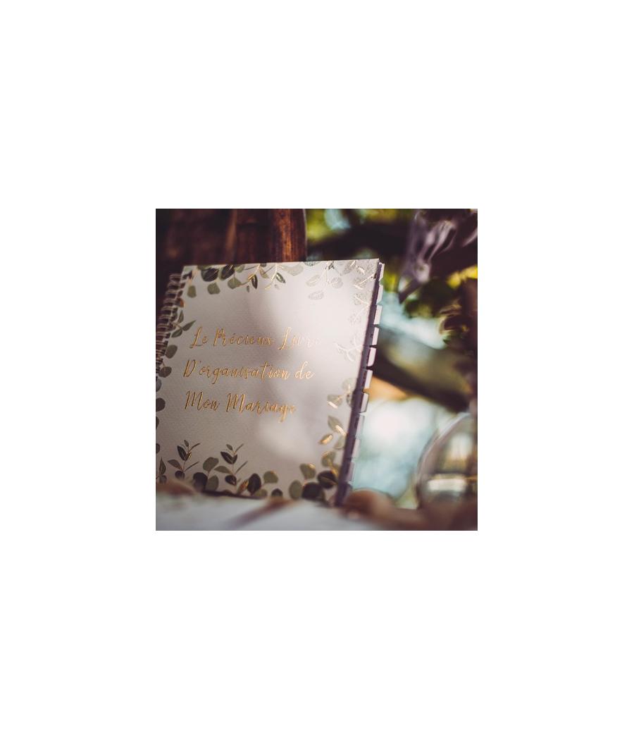 Livre d’organisation de mon mariage Eucalyptus paptex or
