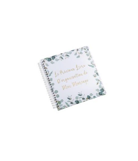 Livre d’organisation de mon mariage Eucalyptus paptex or