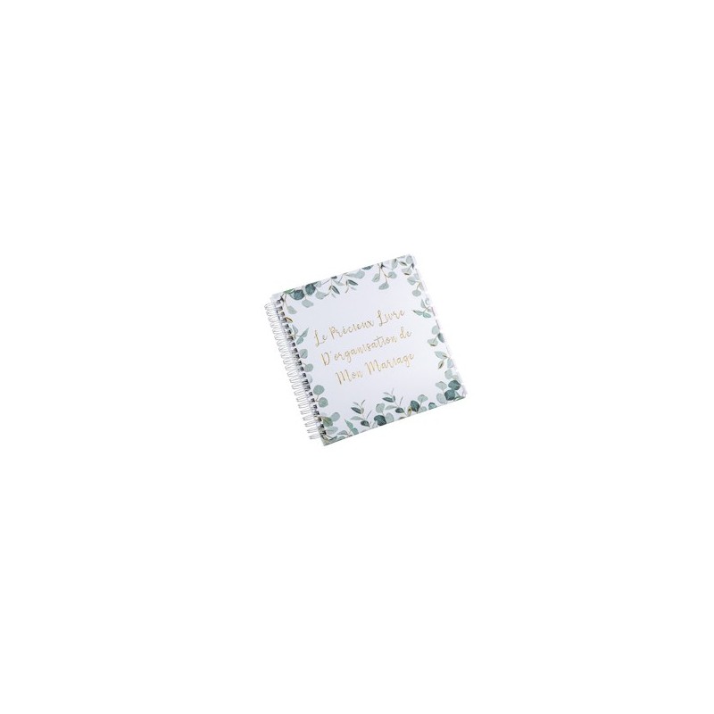 Livre d’organisation de mon mariage Eucalyptus paptex or