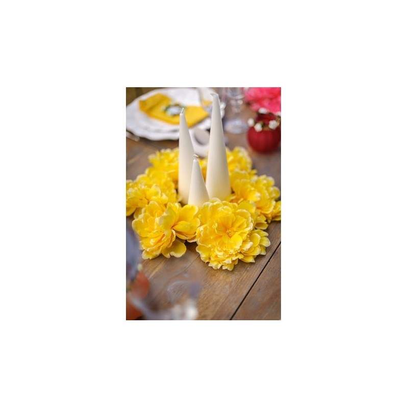 couronne de 6 pivoines