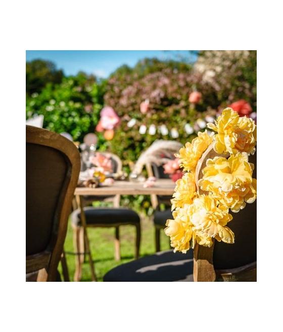 couronne de 6 pivoines