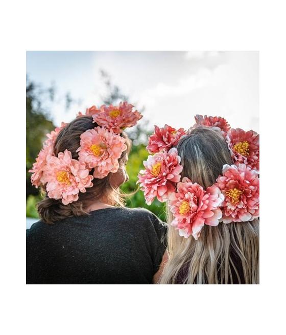 couronne de 6 pivoines