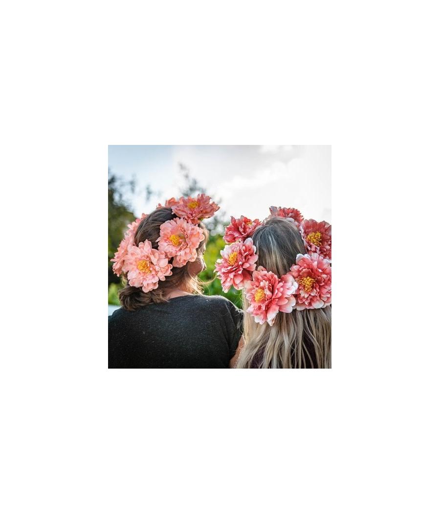 couronne de 6 pivoines