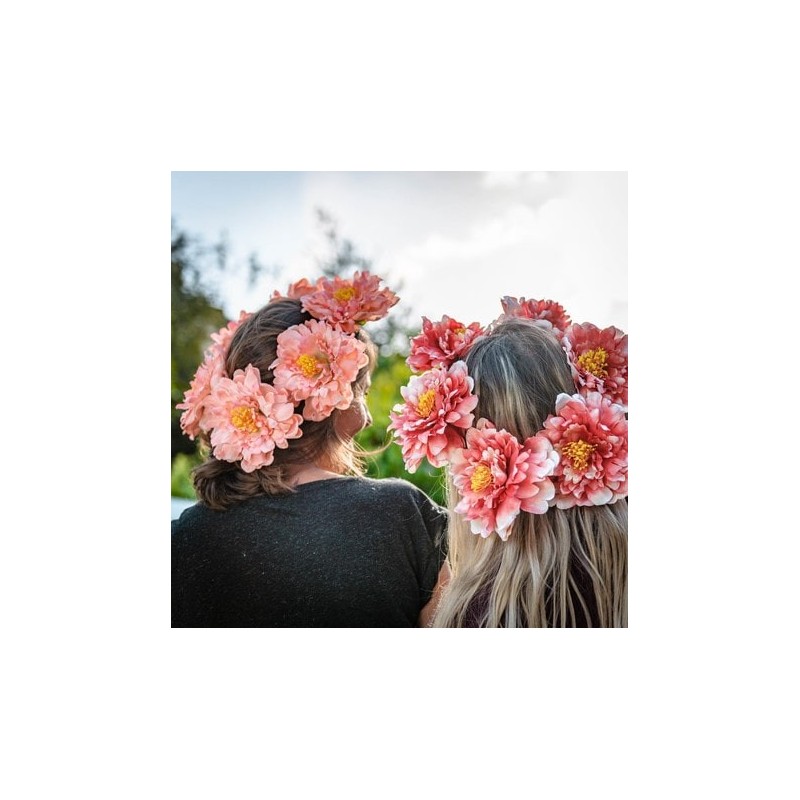 couronne de 6 pivoines