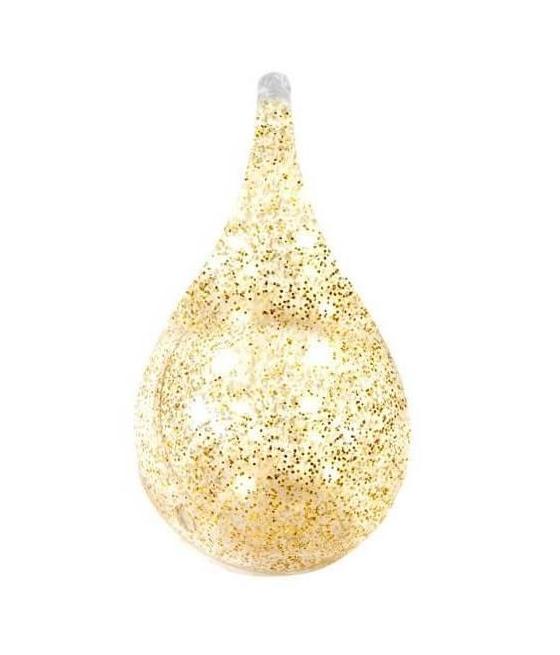 GOUTTE D'EAU TRANSPARENTE PAILLETEE