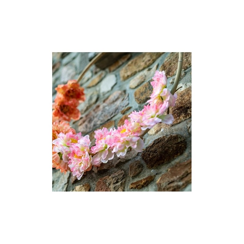 couronne de 6 pivoines